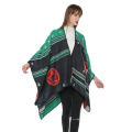 Châle Wrap Poncho Ruana Cape léger Cardigan ouvert à l&#39;avant pour l&#39;automne hiver